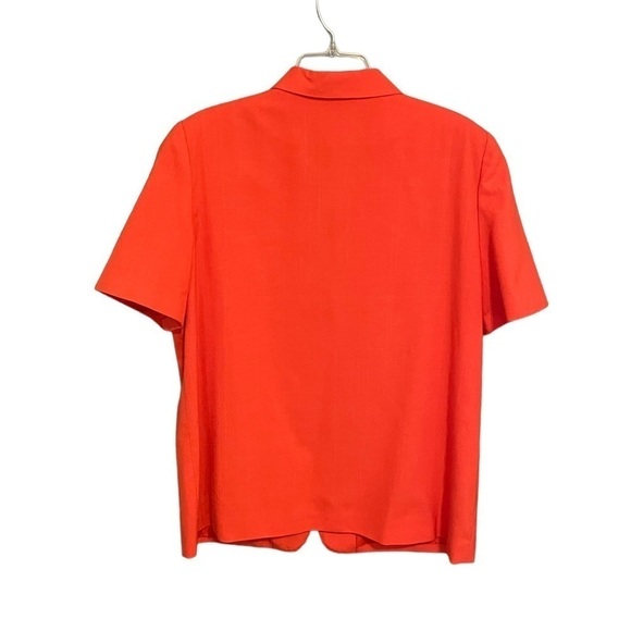 Vintage Requirements Orange Padded Sleeve Jacket Size 18 - Picture 2 of 7